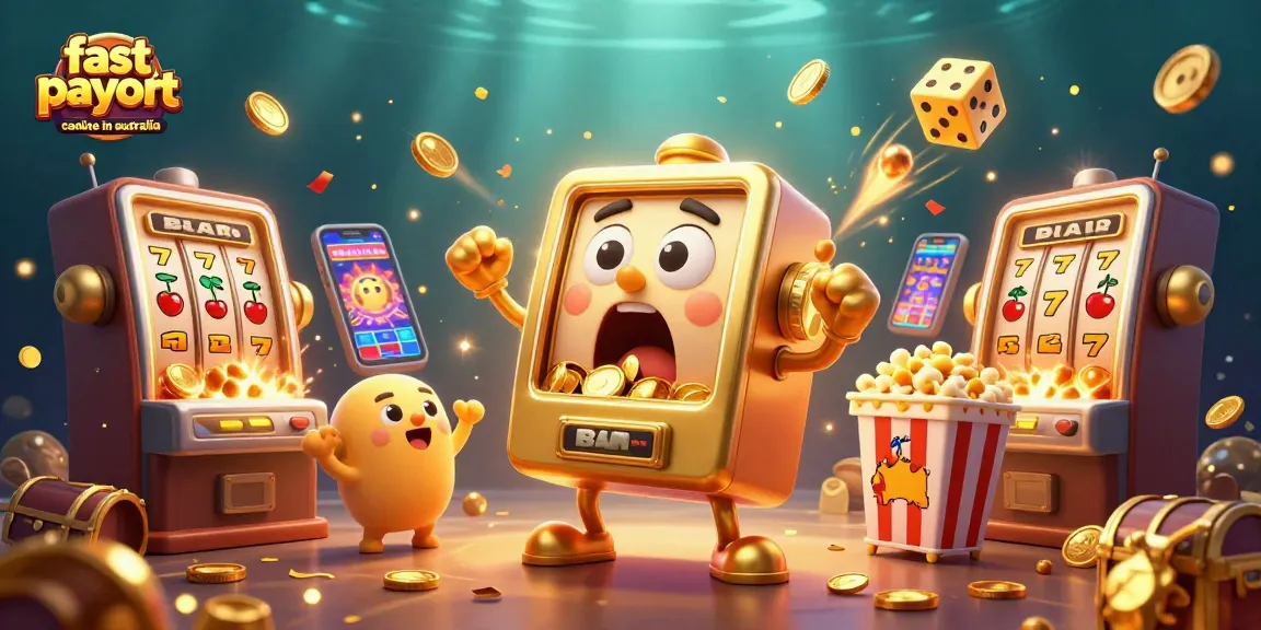 Win big at a fast payout casino online in Australia with this exciting 3D illustration.