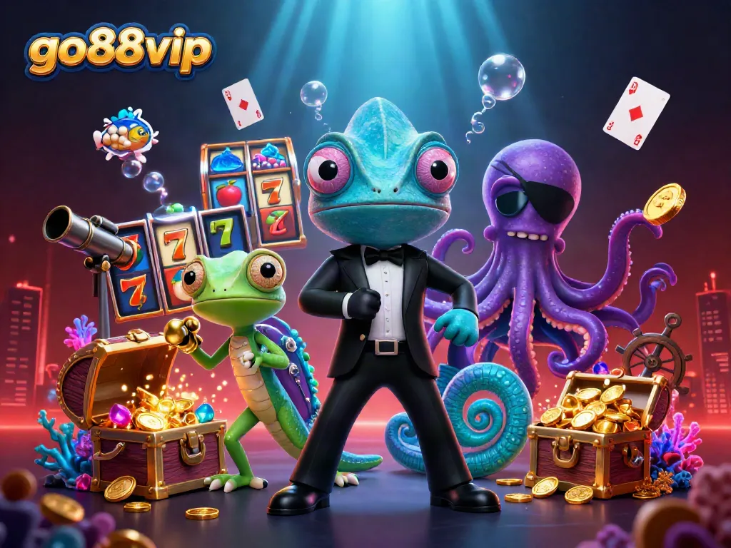 Experience exhilarating gameplay with go88vip through vibrant casino-themed elements and dynamic characters.