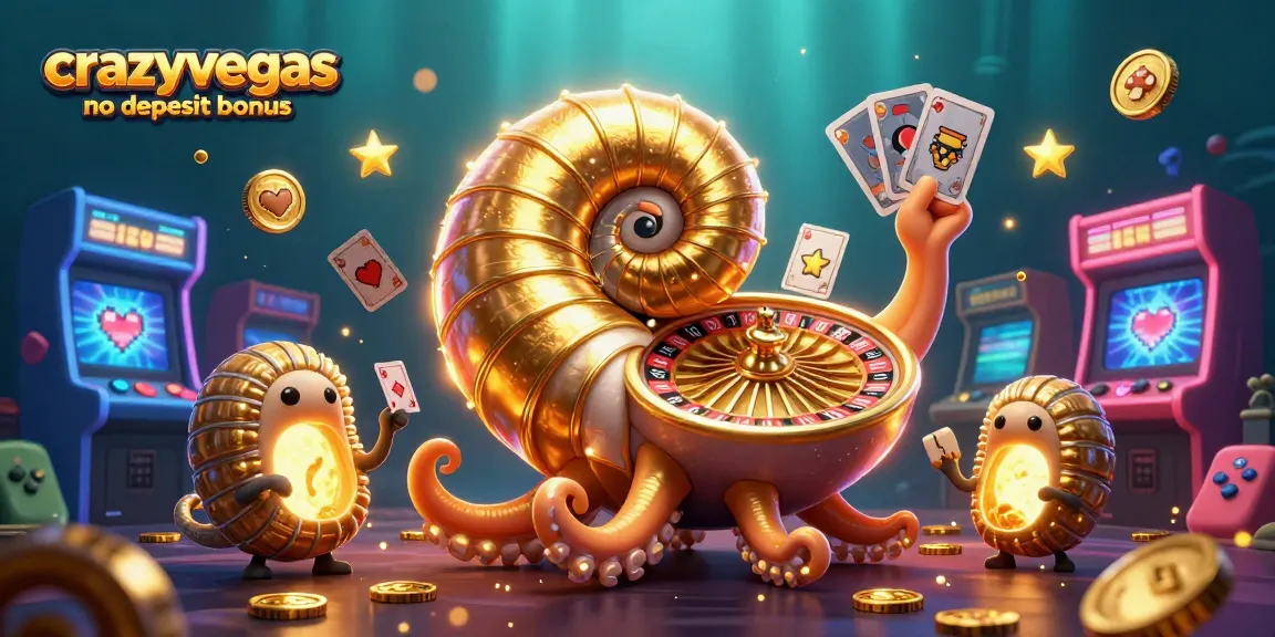 Experience the exciting world of crazyvegas no deposit bonus with vibrant casino-themed 3D art.