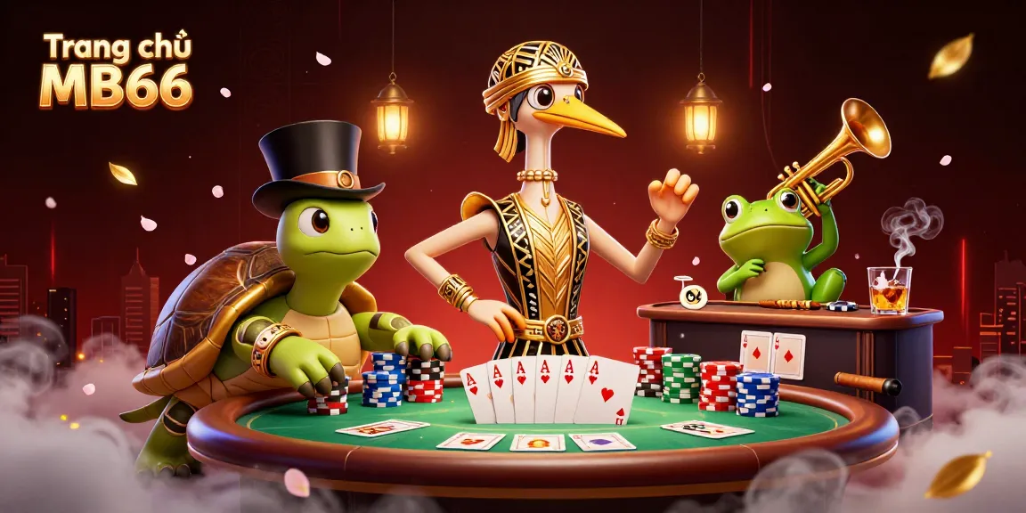 Experience high-stakes action on Trang chủ MB66 featuring vibrant characters and exciting casino elements.