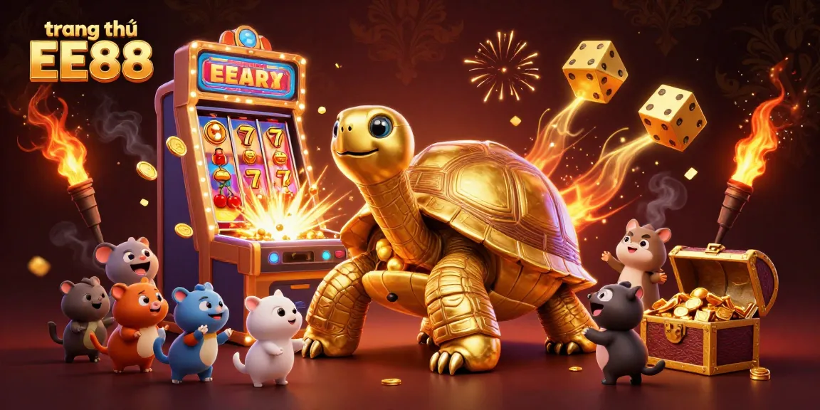 Engage with thrilling games on trang chủ EE88, featuring colorful slot machines and vibrant casino elements.